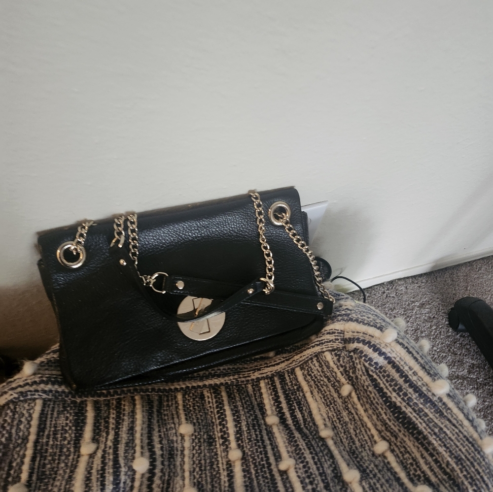 Elegant Black Kate Spade  Chain Shoulder Bag